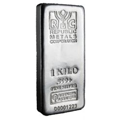 1 Kilo Republic Metals Silver Bar
