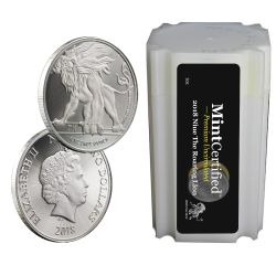 2018 Roaring Lion Silver Coin Tube - MintCertified™
