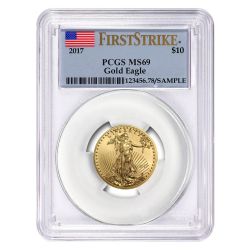 2017 1/4 oz PCGS MS-69 First Strike Gold American Eagle