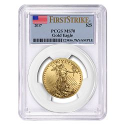 2017 1/2 oz PCGS MS-70 First Strike Gold American Eagle