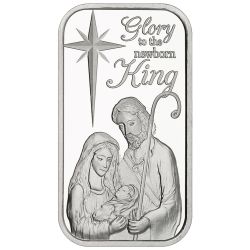 1 oz Silver Glory to the Newborn King Bar