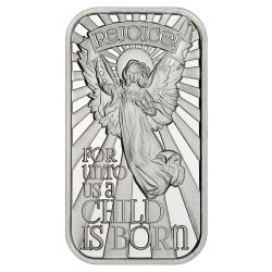 2017 Rejoice A Child is Born Silver Bar 1 oz