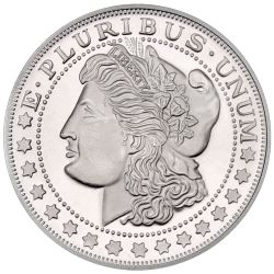 1 oz SilverTowne Morgan Dollar Silver Round