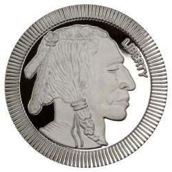 1 oz SilverTowne Stackable Buffalo Silver Round