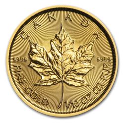 2017 1/10th oz Canadian Gold Maple Leaf Coin BU