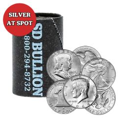 $10 Face Bag US Mint 90% Silver Half Dollars |