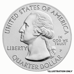 5 oz Burnished America The Beautiful Silver Coin - Random Year