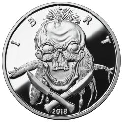 Indian Brave Silver Proof 1 oz - American Skulls Series