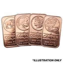 1 oz Copper Bar - Design Our Choice