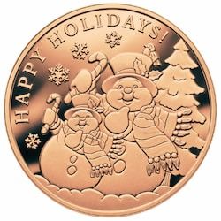 2026 1 oz Snowman Copper Round