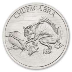 2 oz Intaglio Chupacabra Silver Round | SD Bullion