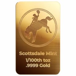 1/100 oz Cowboy Gold Bar