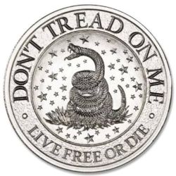 1.5 oz Don't Tread On Me Silver Round