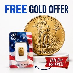 Buy a 2026 U.S. Gold Eagle 1 oz Coin, Get a 1/100 oz Gold Bar Free at SD Bullion!