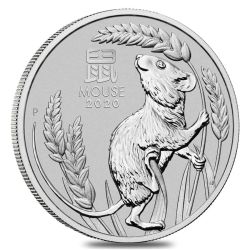 2020 1 oz Year of the Mouse Platinum Coin - Perth Mint Lunar Series III