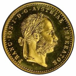 1915 1 Austrian Gold Ducat Restrike