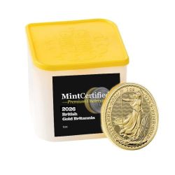 2026 1 oz Gold Britannia MintCertified™ Premium Uncirculated | Sealed Tube