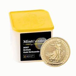 2027 1 oz Gold Britannia MintCertified™ Premium Uncirculated | Sealed Tube