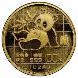 1989 1 oz Chinese Gold Panda Coin