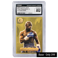 2025 0.5 Gram Floyd Mayweather Gold Trading Card Coin - Legends Series - Blind Pack