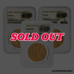 Random French Gold 100 Francs Coin - Texas Oil Baron Hoard - NGC Certified