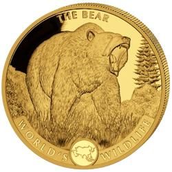 2022 1 oz Geiger The Bear Gold Coin - World's Wildlife