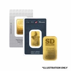 1/2 oz Gold Bar - Design Our Choice