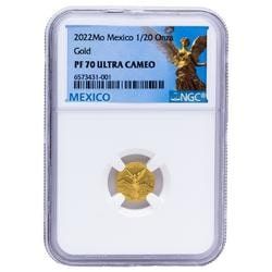 2022 1/20 oz NGC PF-70 Mexican Gold Libertad Proof Coin