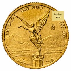1/20 oz Mexican Gold Libertad Coin - Random Year