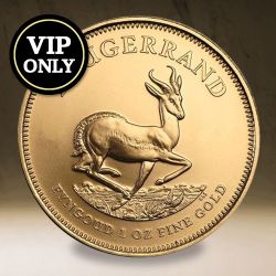 VIP Offer - 1 oz South African Gold Krugerrand Coin (Random Year)