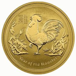 2017 1 oz Australian Lunar Series Rooster Gold Coin