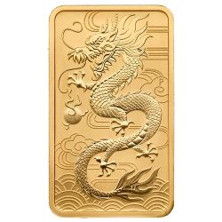 2018 1 oz Dragon Rectangular Gold Coin