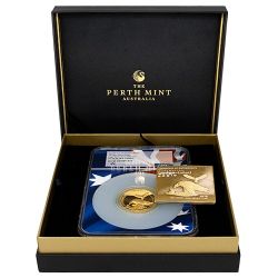 2018-P NGC PF-70 First Releases 2 oz Australian Wedge-Tailed Eagle High Relief Proof Gold Coin with Box and COA