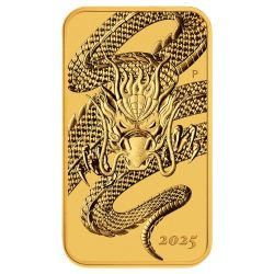 2025 1 oz Dragon Rectangular Gold Coin
