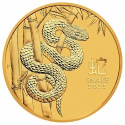 2025 1/20 oz Year of the Snake Gold Coin - Lunar Series III