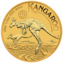 2026 1/2 oz Australian Gold Kangaroo Coin