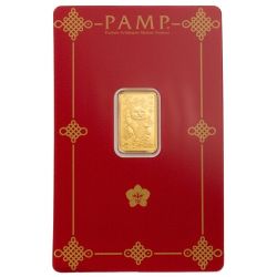 2.5 Gram Pamp Suisse Lucky Cat Gold Bar