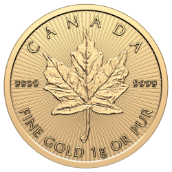 2026 1 Gram Canadian Gold Maplegram25™ Coin