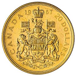 1967 Canadian Gold Confederation Coin (0.5288 oz)