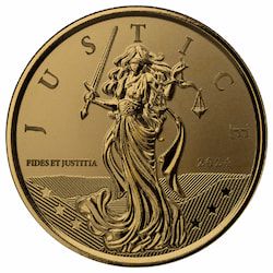 2024 1 oz Lady Justice Gold Coin