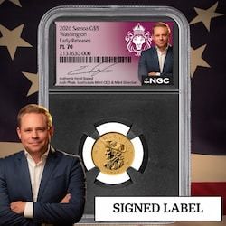 Josh Phair - 2026 NGC PL-70 1/10 oz Washington Gold Coin - Commander Series - Signed Label