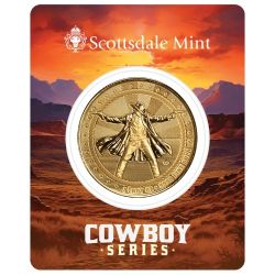 1 oz The Gunslinger Gold Round - Cowboy Series