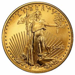2002 1/10 oz American Eagle Gold Coin