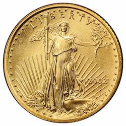 2003 1/10 oz American Eagle Gold Coin
