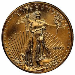 2003 1/2 oz American Gold Eagle Coin