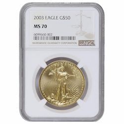 2003 1 oz NGC MS-70 Gold American Eagle