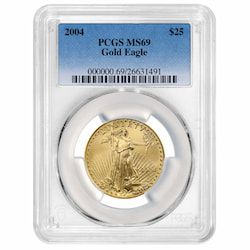 2004 PCGS MS-69 1/2 oz American Gold Eagle Coin