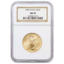 2005 NGC MS-70 1/2 oz American Gold Eagle Coin