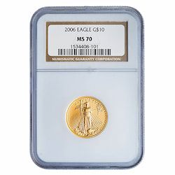 2006 NGC MS-70 1/4 oz American Gold Eagle Coin