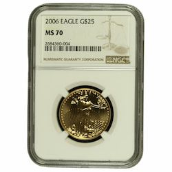 2006 NGC MS-70 1/2 oz American Gold Eagle Coin